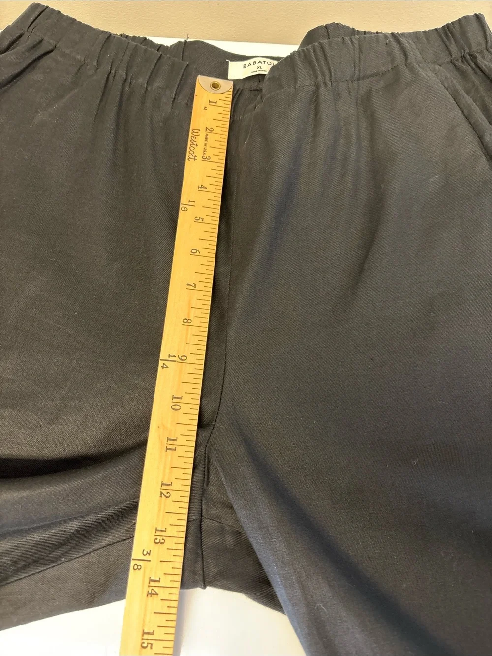 Babaton Linen Blend Jogger Black Pockets Pants Women’s Size XL